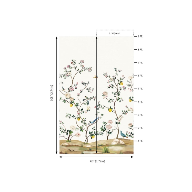 Picture of Blossom Mural - Silver