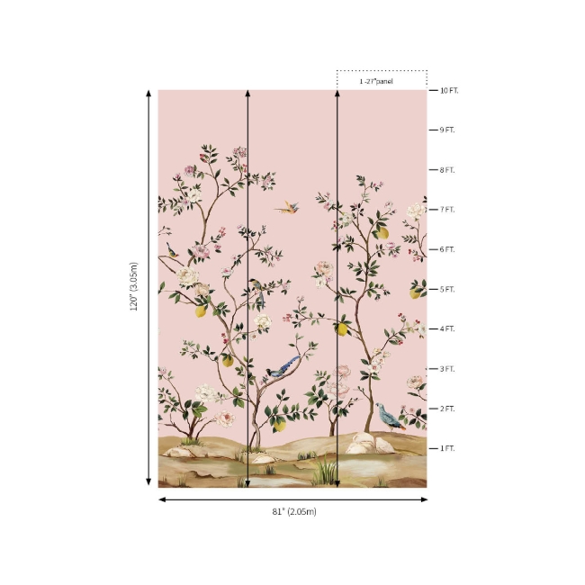 Picture of Blossom Mural - Blush