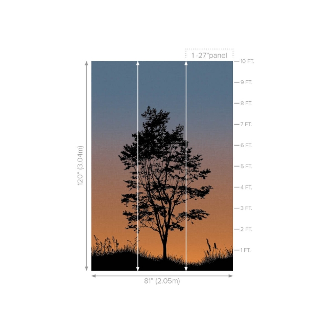 Picture of Twilight Mural - Sunset