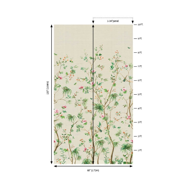 Picture of Stone House Mural - Vintage Pearl