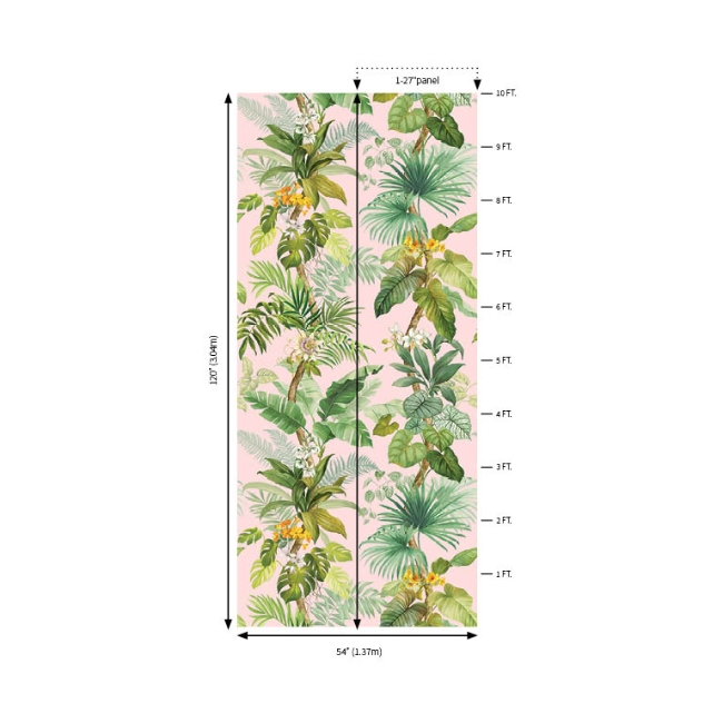 Picture of Swedeland Mural - Multi on Rose