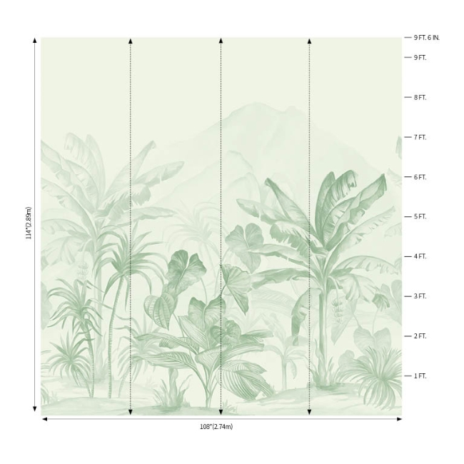Picture of Ikoma Mural - Tropics Paradise